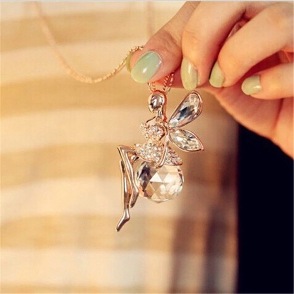 Crystal Fairy Pendant Necklace - Picture 4 of 4